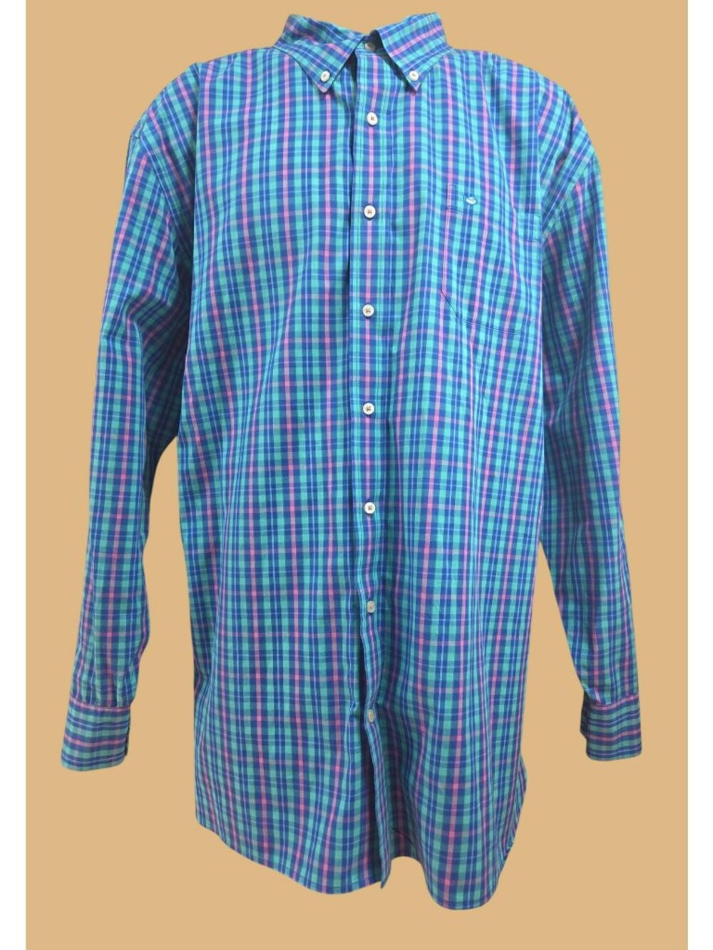 Southern Tide Mens Classic Fit Button-Down Shirt XXL Blue Plaid